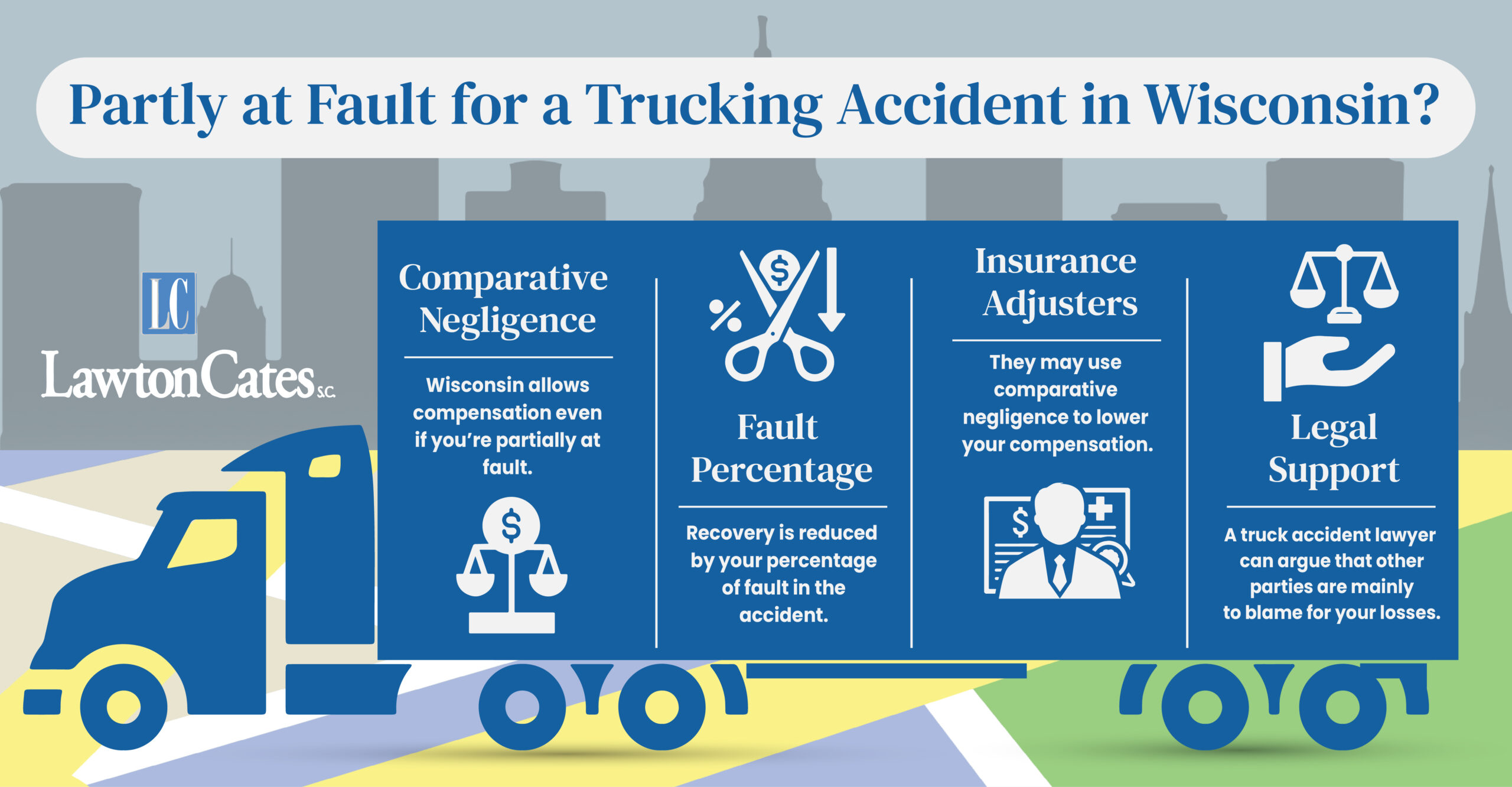 Partial Fault Truck Accident